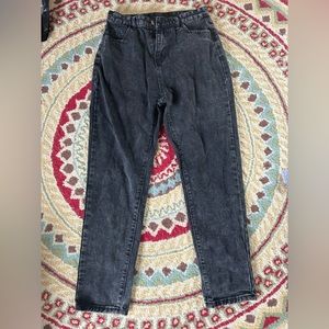 Black high waisted jeans